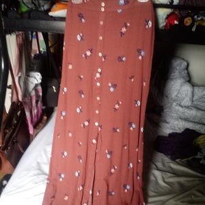NWOT Floral Maxi Skirt